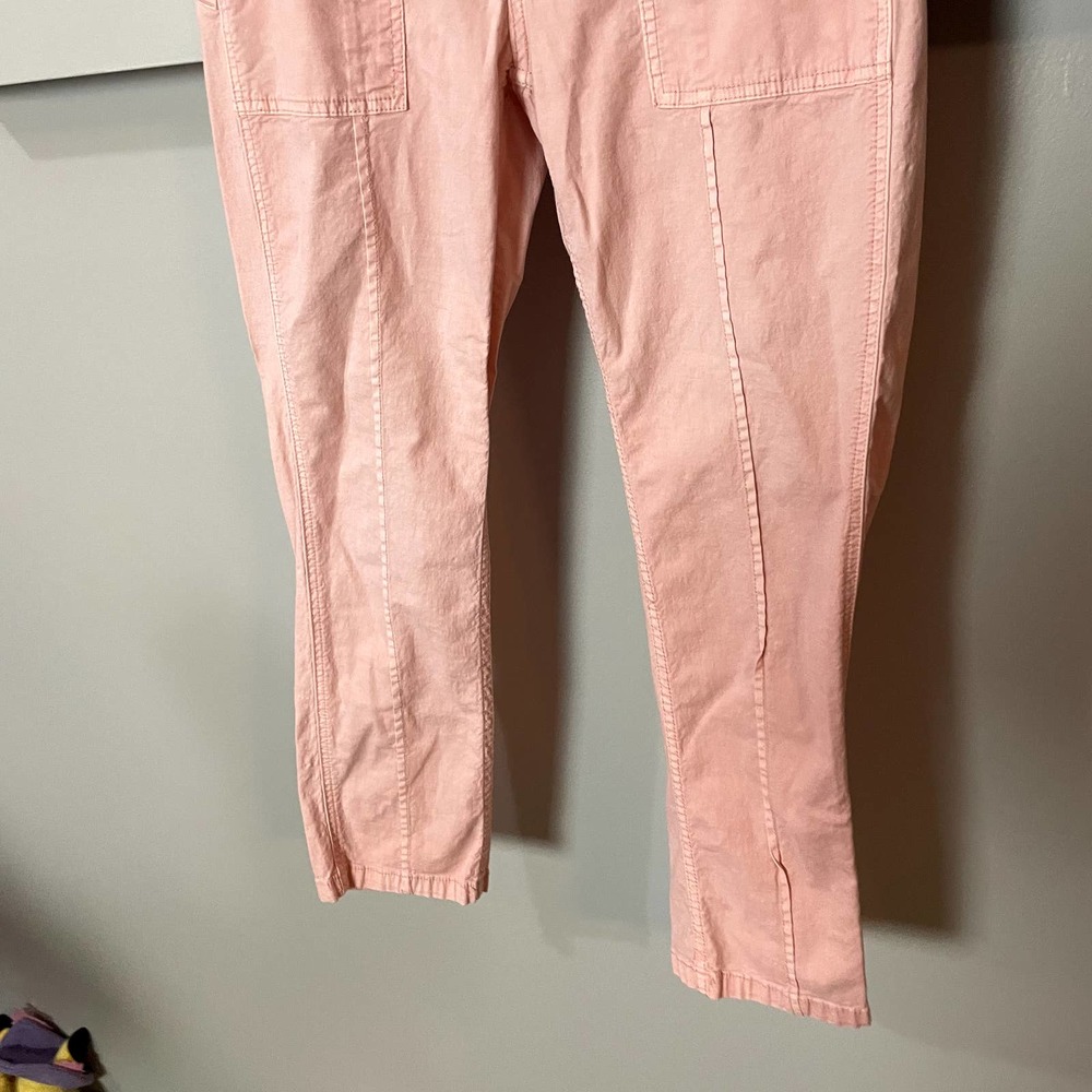 Anthropologie The Wanderer Dusty Pink Cargo Straight Leg Pants Size 30 - Picture 14 of 16